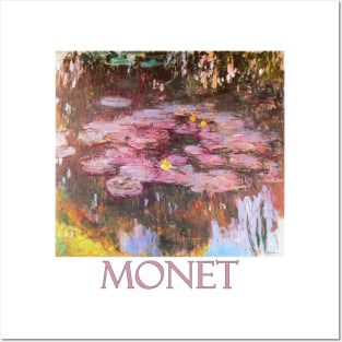 Pink Waterlilies by Claude Monet Posters and Art
